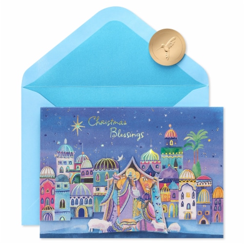 Papyrus Christmas Card #54 (Christmas Blessings) Perspective: front
