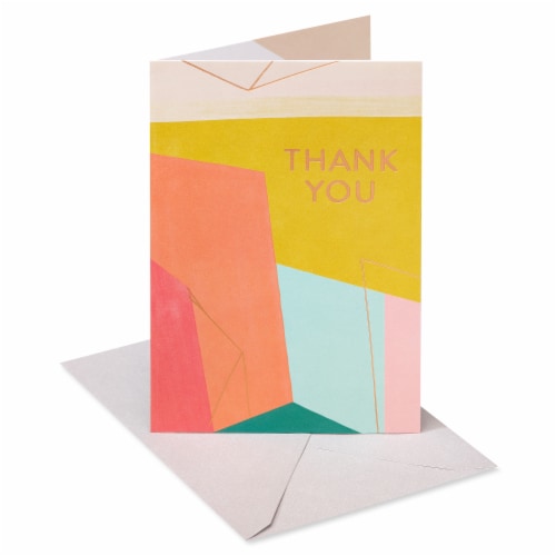 American Greetings Thank You Card - Geometric (#53) Perspective: front
