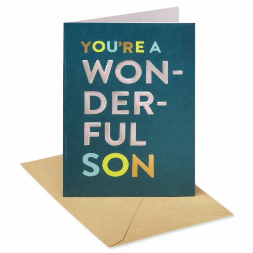 American Greetings Birthday Card for Son - Wonderful (#36) Perspective: front