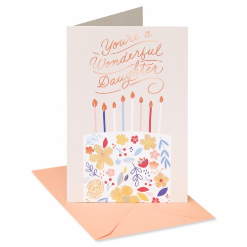 American Greetings Birthday Card For Daughter - Floral Cake (#31), 1 Ct ...