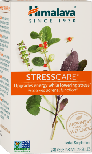 Himalaya StressCare Vegetarian Capsules Perspective: front