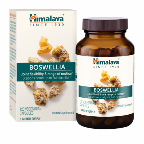 Himalaya® Boswellia Vegetarian Capsules Perspective: front