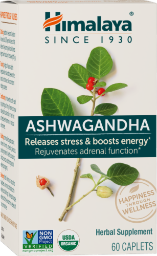 Himalaya Ashwagandha Herbal Supplement Perspective: front