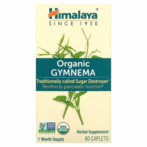Himalaya Organic Gymnema - 60 Caplets Perspective: front