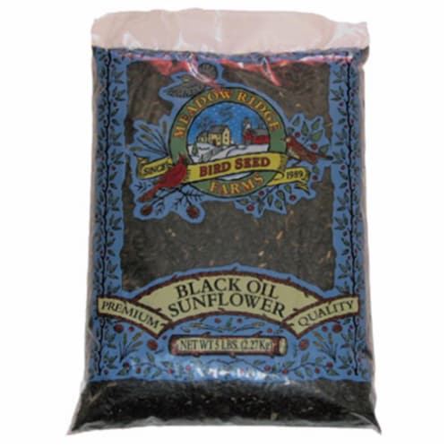 JRK Seed & Turf Supply B200005 5 lbs. Black Sunflower Wild Bird Food Perspective: front
