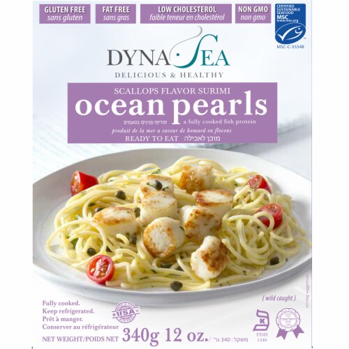 Dyna Sea Scallops Flavor Surimi Ocean Pearls Perspective: front