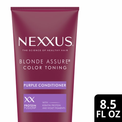 Nexxus Hair Color Blonde Assure Keratin Conditione, Purple Conditioner Perspective: front