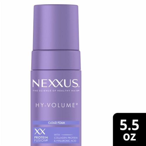 Nexxus Protein Fusion Collagen Hyaluronic Acid Hy-Volume Weightless Lift Cloud Foam 5.5 fl oz Perspective: front