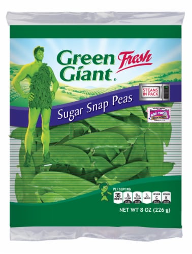 Green Giant Sugar Snap Peas Bag Perspective: front