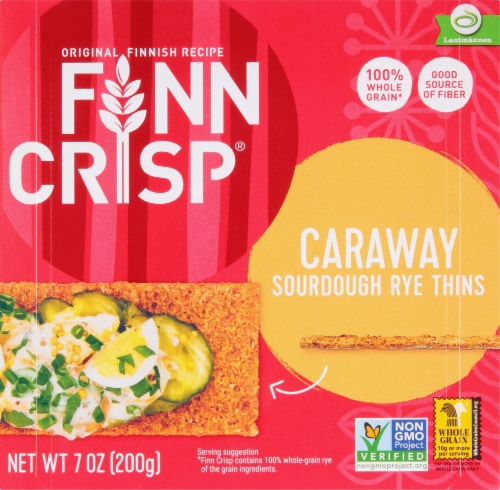 Finn Crisp Caraway Sourdough Rye Thin Crackers, 7 oz - Kroger