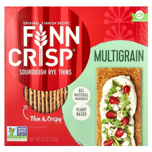 Finn Crisp® Multigrain Sourdough Rye Thins Perspective: front