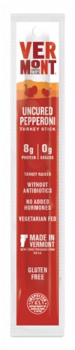 Vermont Smoke & Cure Turkey Uncured Pepperoni Real Sticks Perspective: front