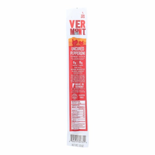 Vermont Smoke And Cure RealSticks - Turkey Pepperoni - 1 oz - Case of 24 Perspective: front