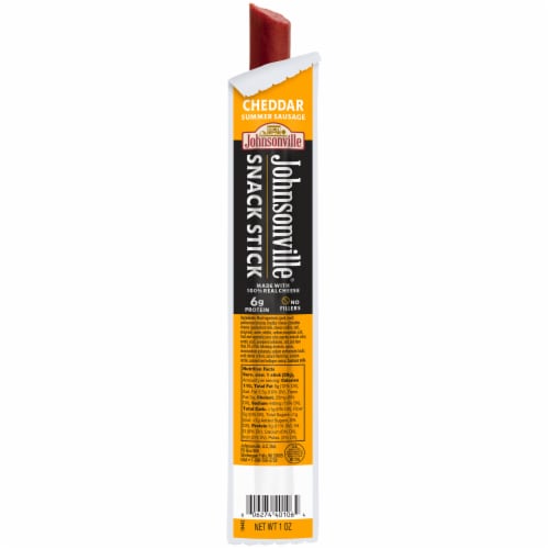 Johnsonville Cheddar Summer Sausage Perspective: front