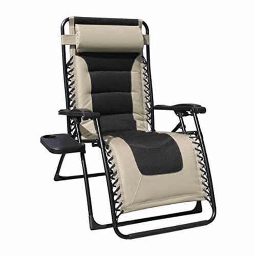 Oversized padded reclining zero sales gravity chair with cushion