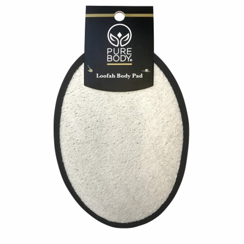 Pure Body Oval Loofa Body Pad Perspective: front