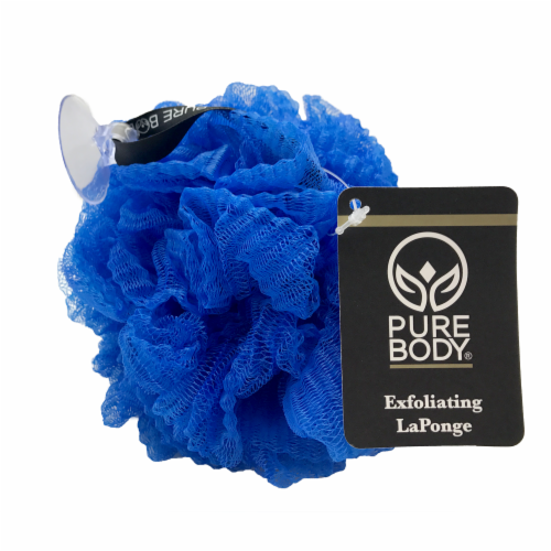 Pure Body Exfoliating Laponge - Royal Blue Perspective: front