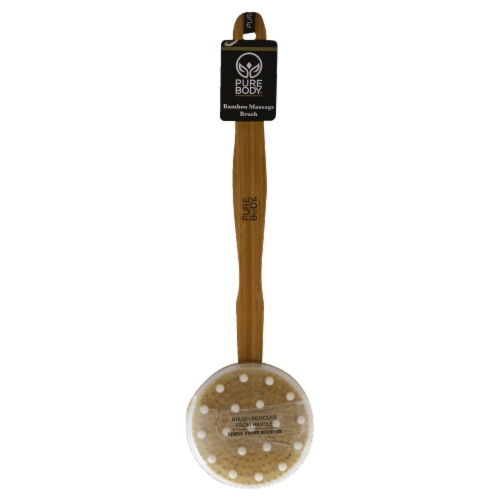 Pure Body Bamboo Massage Brush Perspective: front