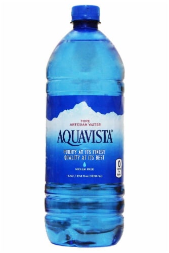 Aquavista Bottled Water Perspective: front