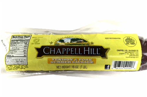 Chappell Hill Venison & Pork Summer Sausage Perspective: front