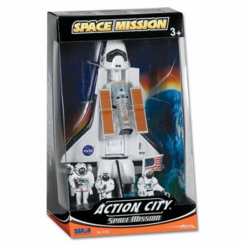 Daron Worldwide Trading  RT38125 Space Shuttle 4 Piece Play Set Perspective: front