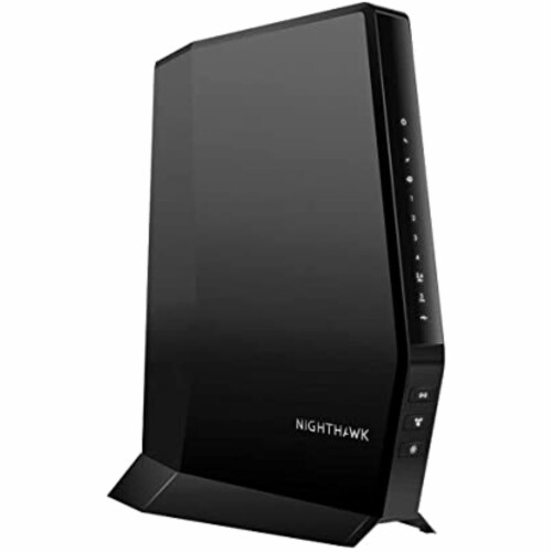 NETGEAR Nighthawk WiFi 6Cable Modem Router CAX30 Compatible AX2700 (Up to 2.7Gbps) Perspective: front