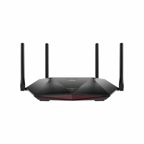 NETGEAR Nighthawk Pro AX5400 Dual Band Wireless and Ethernet Router Black (XR1000-100NAS) Perspective: front