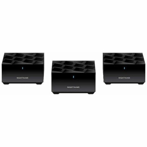 Netgear Nighthawk AX3000 WiFi 6 Mesh System with One Year Advanced Internet Security Included Perspective: front