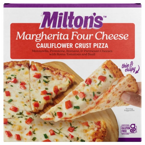 Milton's Craft Bakers® Margherita Four Cheese Cauliflower Crust Pizza Perspective: front