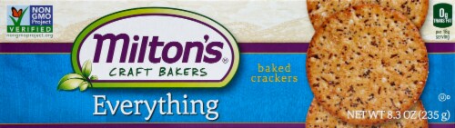 Milton's Craft Bakers Everything Crackers Perspective: front