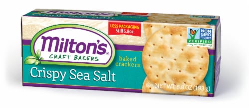 Milton's™ Crispy Sea Salt Gourmet Crackers Perspective: front