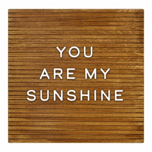 New View Wood Letterboard - Natural Perspective: front