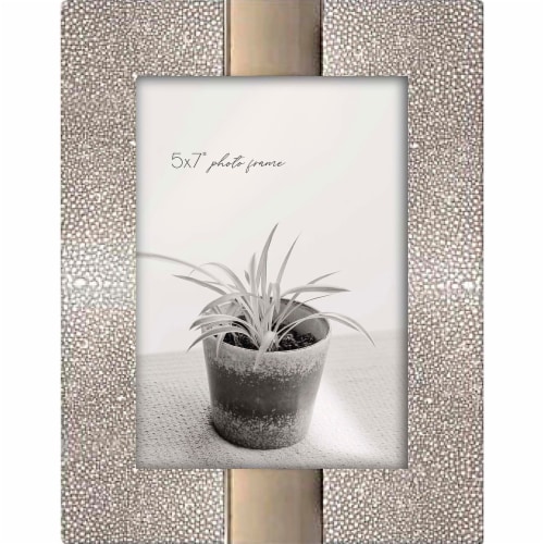 New View 5x7 inch Picture Frame- Silver / Gold Perspective: front