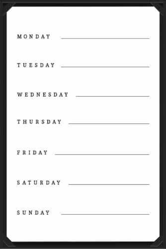 New View Week To-Do Wall Decor Perspective: front