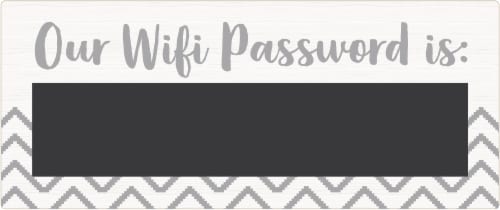 New View Wifi Password Plaque Wall Decor Perspective: front