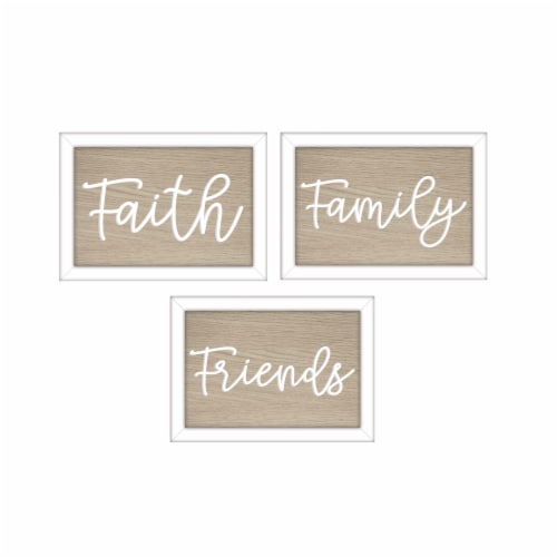 New View Faith Family Friends Wall Art Perspective: front
