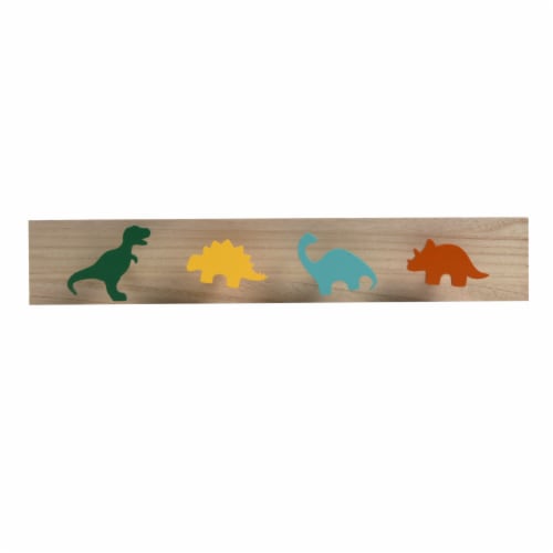 New View Dino Wall Hooks Perspective: front