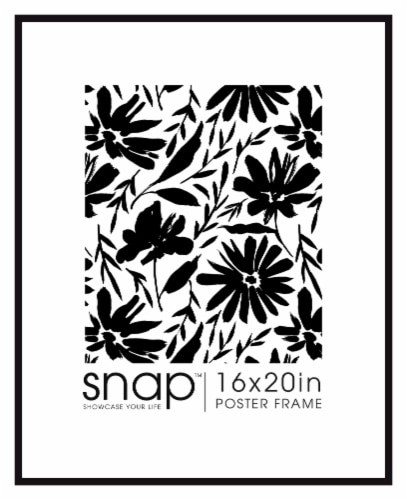 Snap™ 16 x 20 Inch Poster Frame - Black Perspective: front