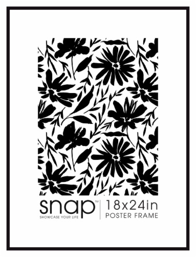 Snap™ 18 x 24 Inch Poster Frame - Black Perspective: front