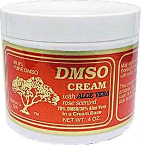 DMSO Cream with Aloe Vera Rose Scented Perspective: front