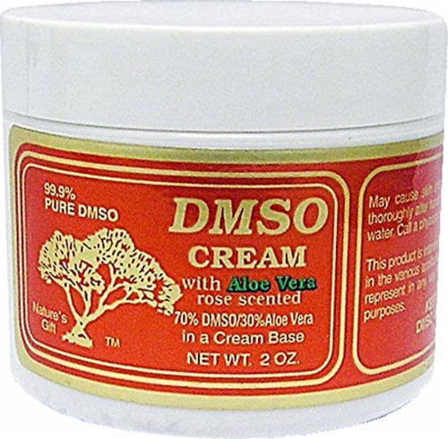 DMSO Cream with Aloe Vera Rose Scented Perspective: front