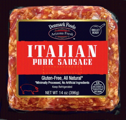 Denmark Foods Arizona Fresh™ Italian Pork Sausage Perspective: front
