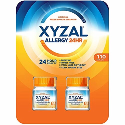 Xyzal Allergy 24 Hour (110 ct.) (Pack of 2) Perspective: front
