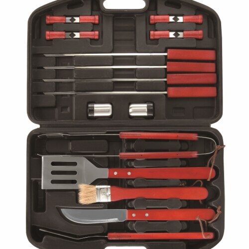 KitchenWorthy 290-BBQ19 17.50 x 12.25 x 3.125 in. BBQ Set - 19 Piece Perspective: front