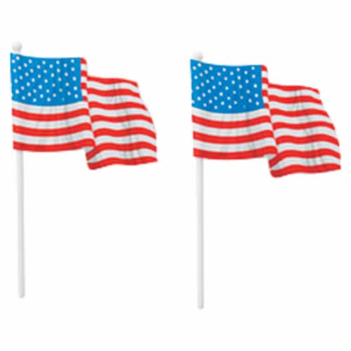 DecoPac American Flag Paper Cake Decorations Perspective: front
