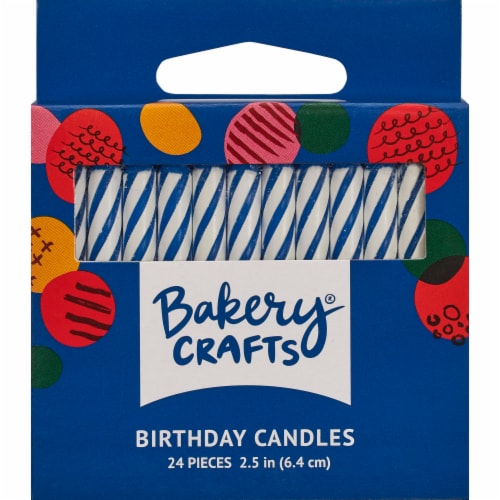 DecoPac Spiral Candles Cake Decorations - Blue Perspective: front