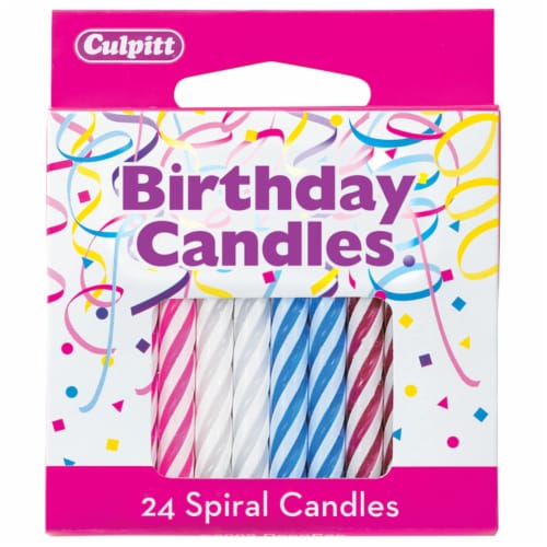 DecoPac Spiral Candles Cake Decorations - Assorted Perspective: front