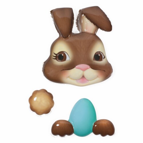 DecoPac Easter Bunny Cake Decorations - Brown Perspective: front