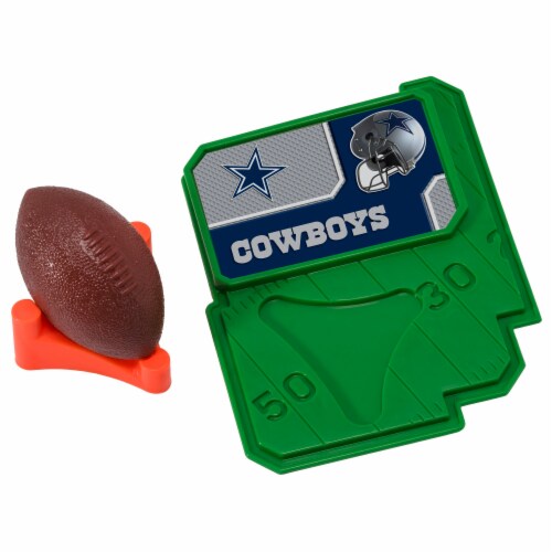 DecoPac NFL Dallas Cowboys Football & Tee Cake Decoration Set Perspective: front