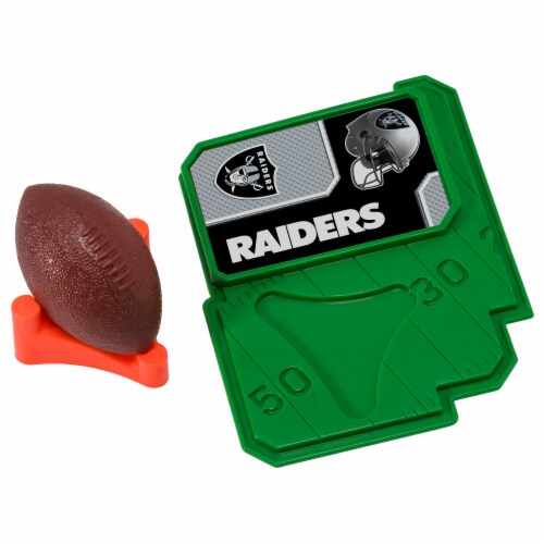 DecoPac NFL Oakland Raiders Football & Tee Cake Decoration Set Perspective: front